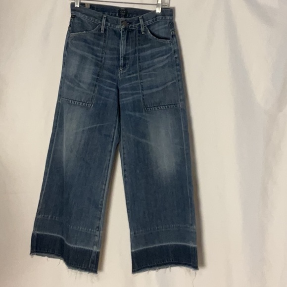 Citizens of Humanity Melanie High rise cropped wide leg jeans size 26 - Picture 2 of 8